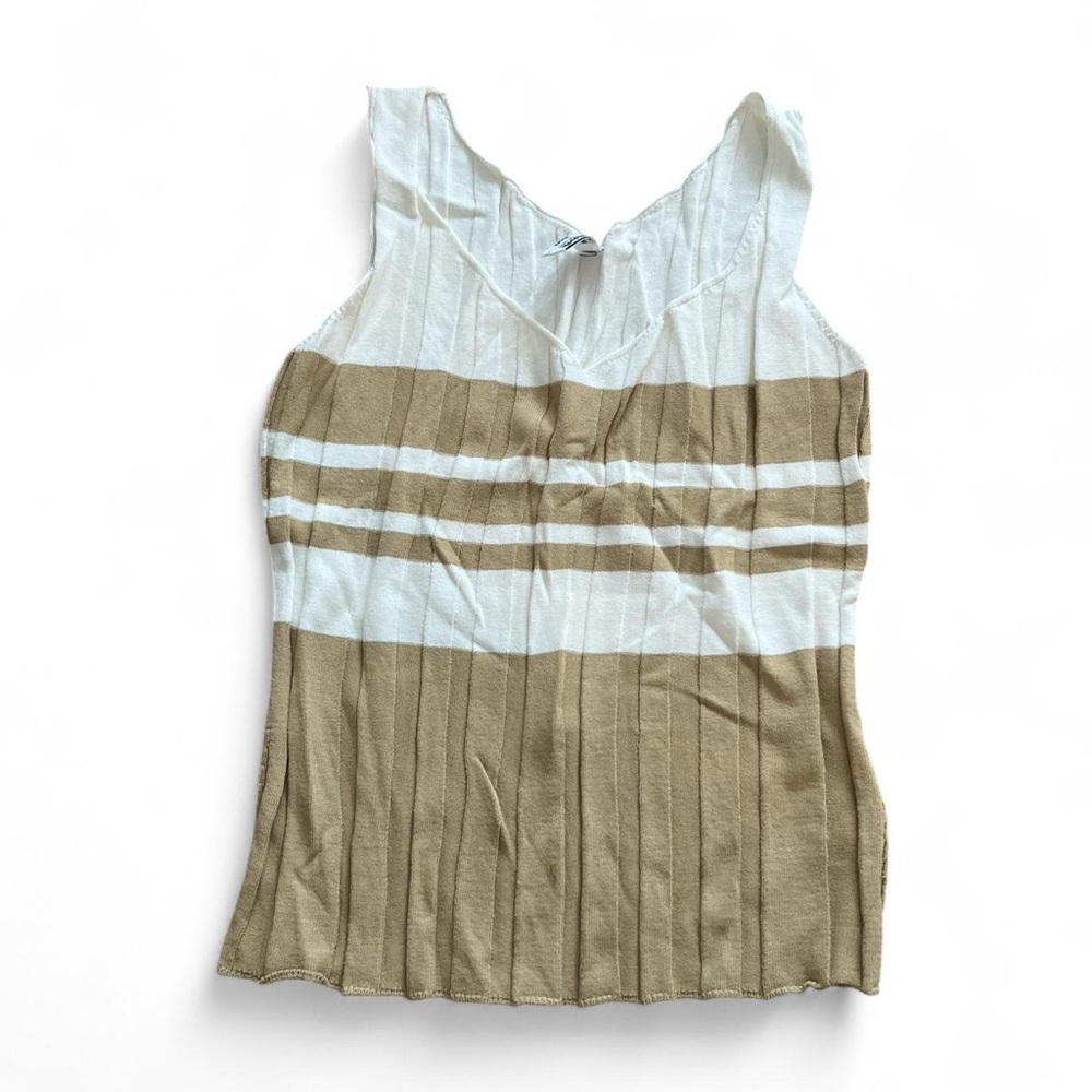 Wolford Striped Tan and White Women's Top